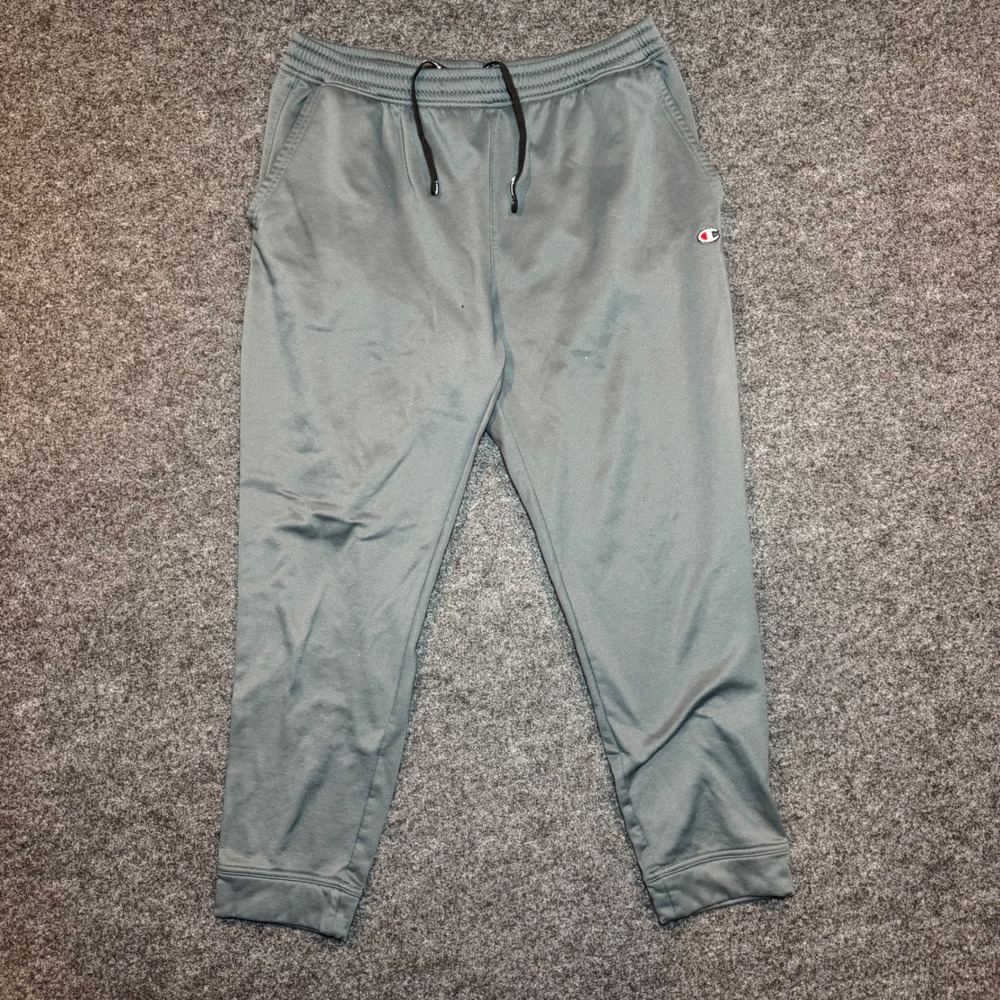 Champion Mens XL Authentic Athleticwear Gray Fleece Lined Jogger Pants P59442